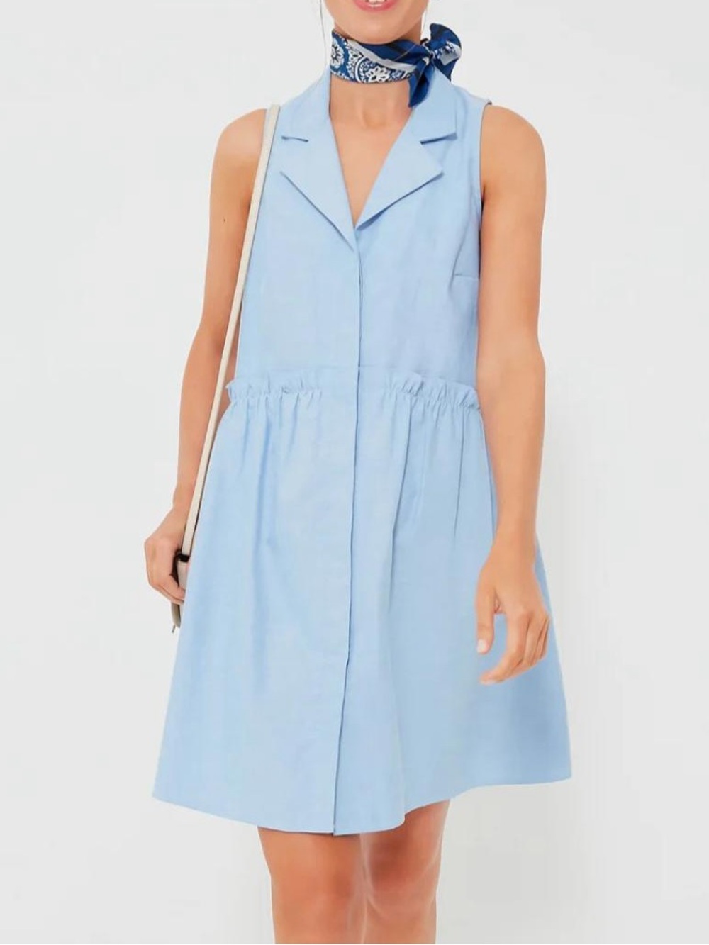 Tuckernuck Blue Oxford Sleeveless Royal Shirt Dress XXL